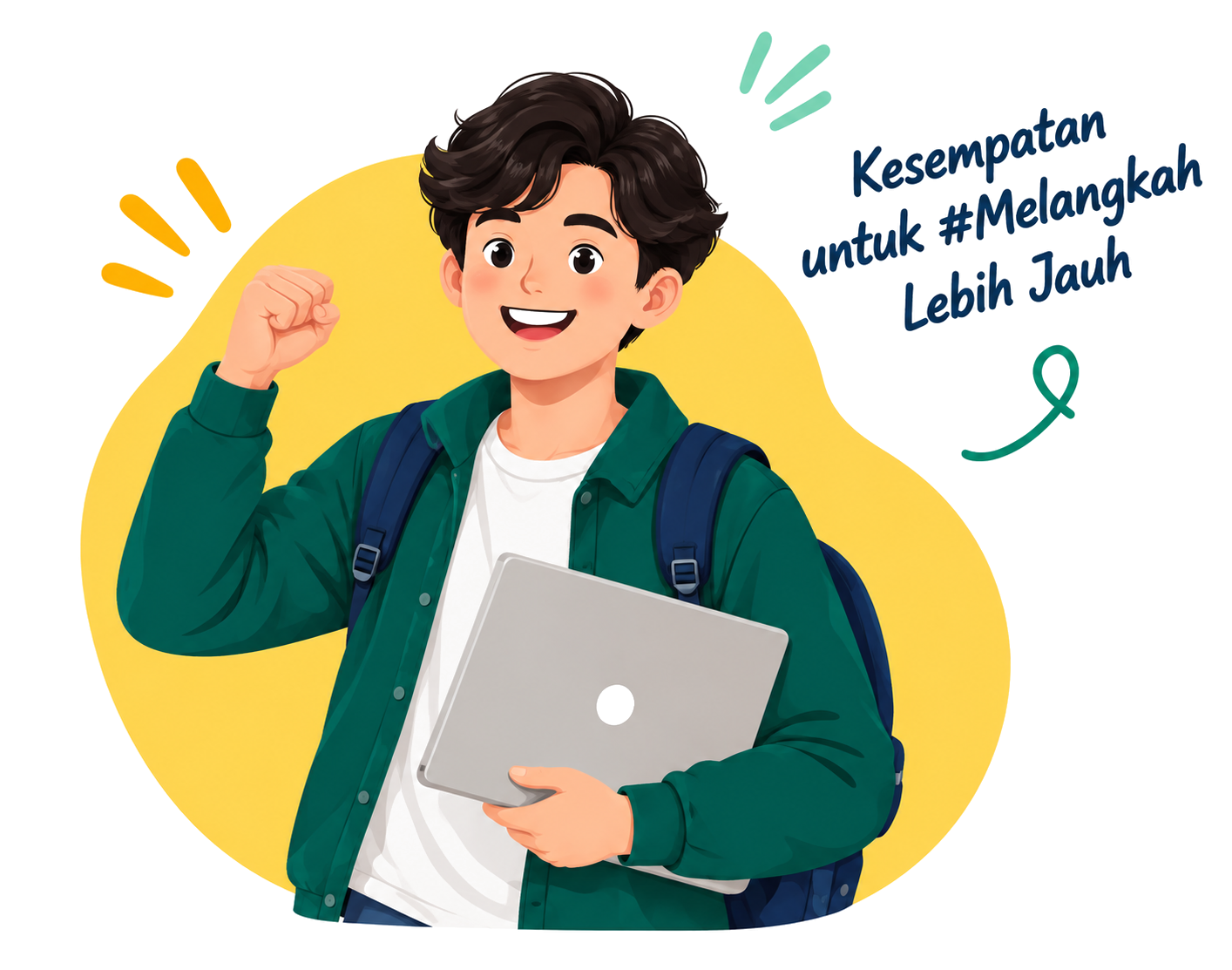 Ilustrasi mahasiswa penerima beasiswa